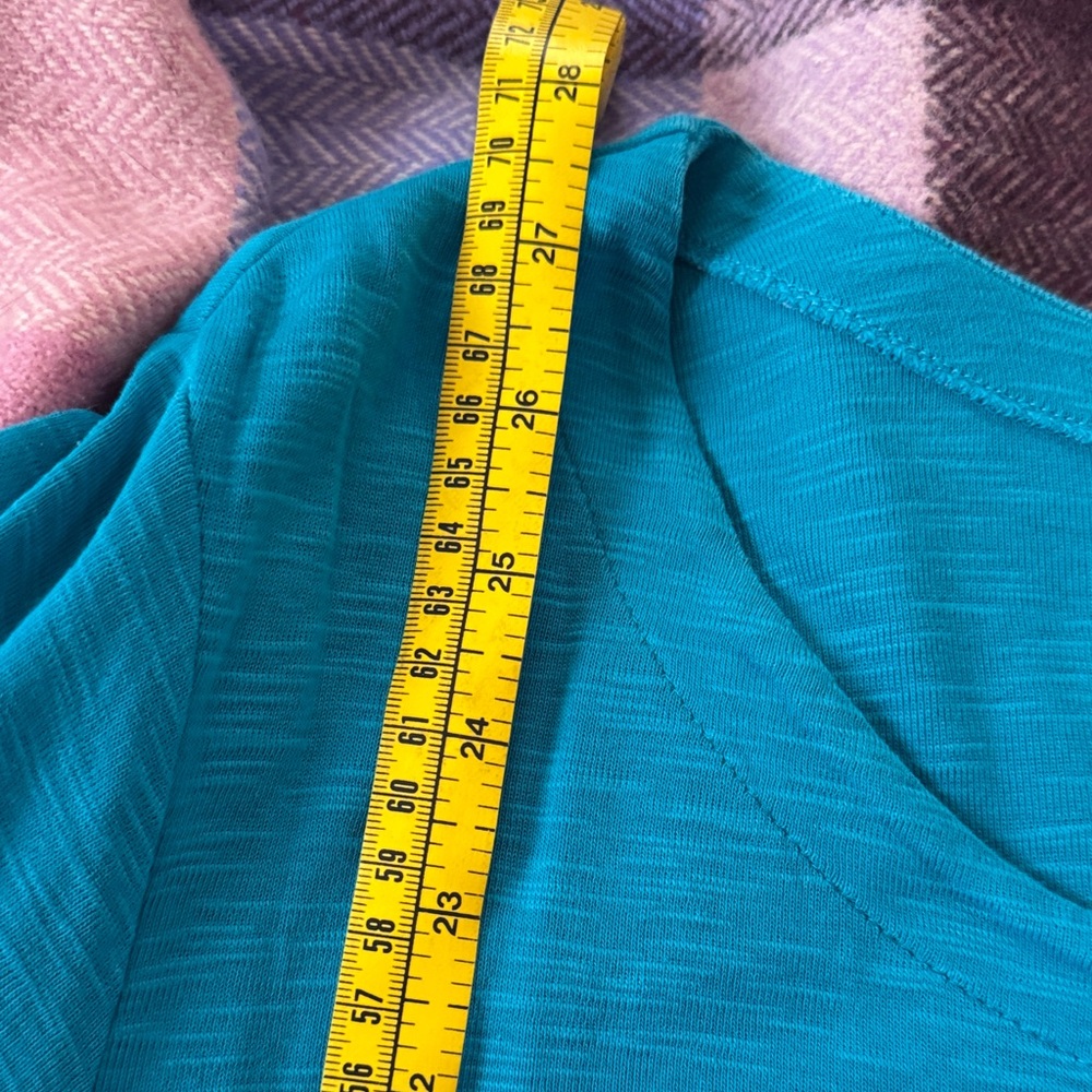 J. Jill Vibrant Teal Short Sleeve Top - Picture 4 of 5